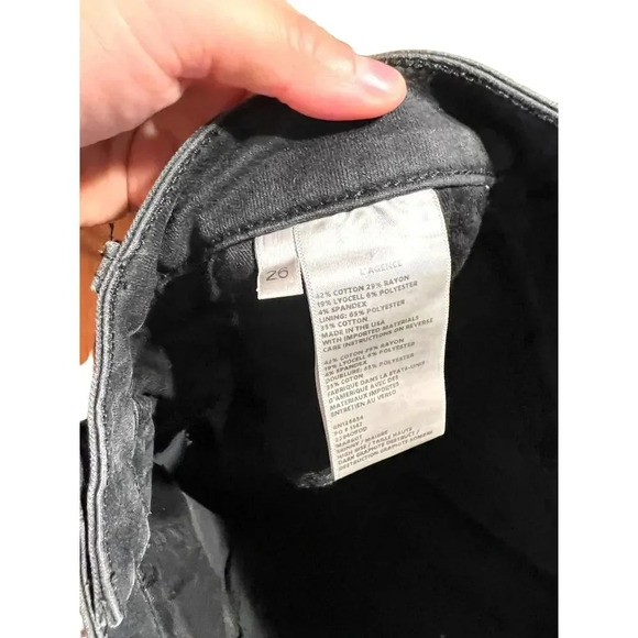 L'Agence Women's Margot High Rise Graphite Destruction Jeans - Picture 3 of 7